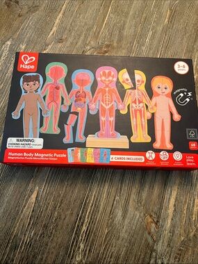 HAPE Human Body Magnetic Puzzle 3-6 yrs Muscles Blood Vessels Skin Organs Bones